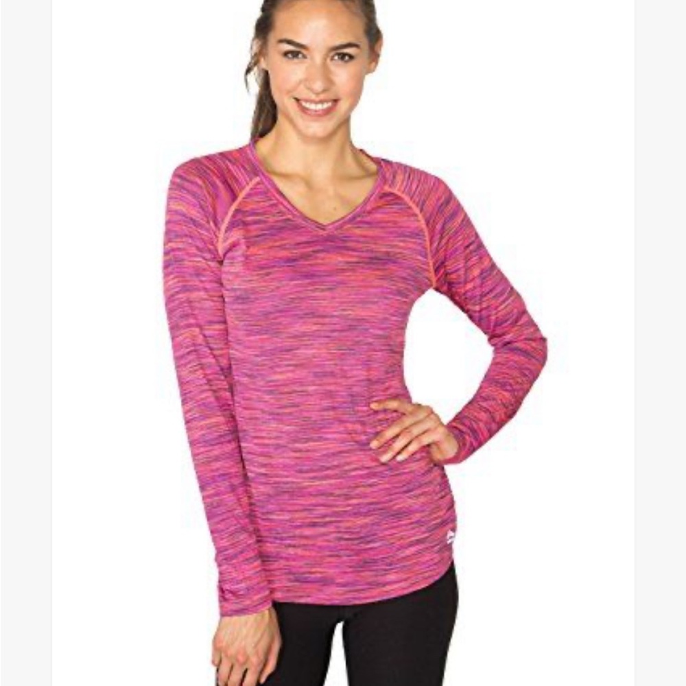 RBX Active- Women's Pink Long Sleeve athleisure wear top, L, NWOT.